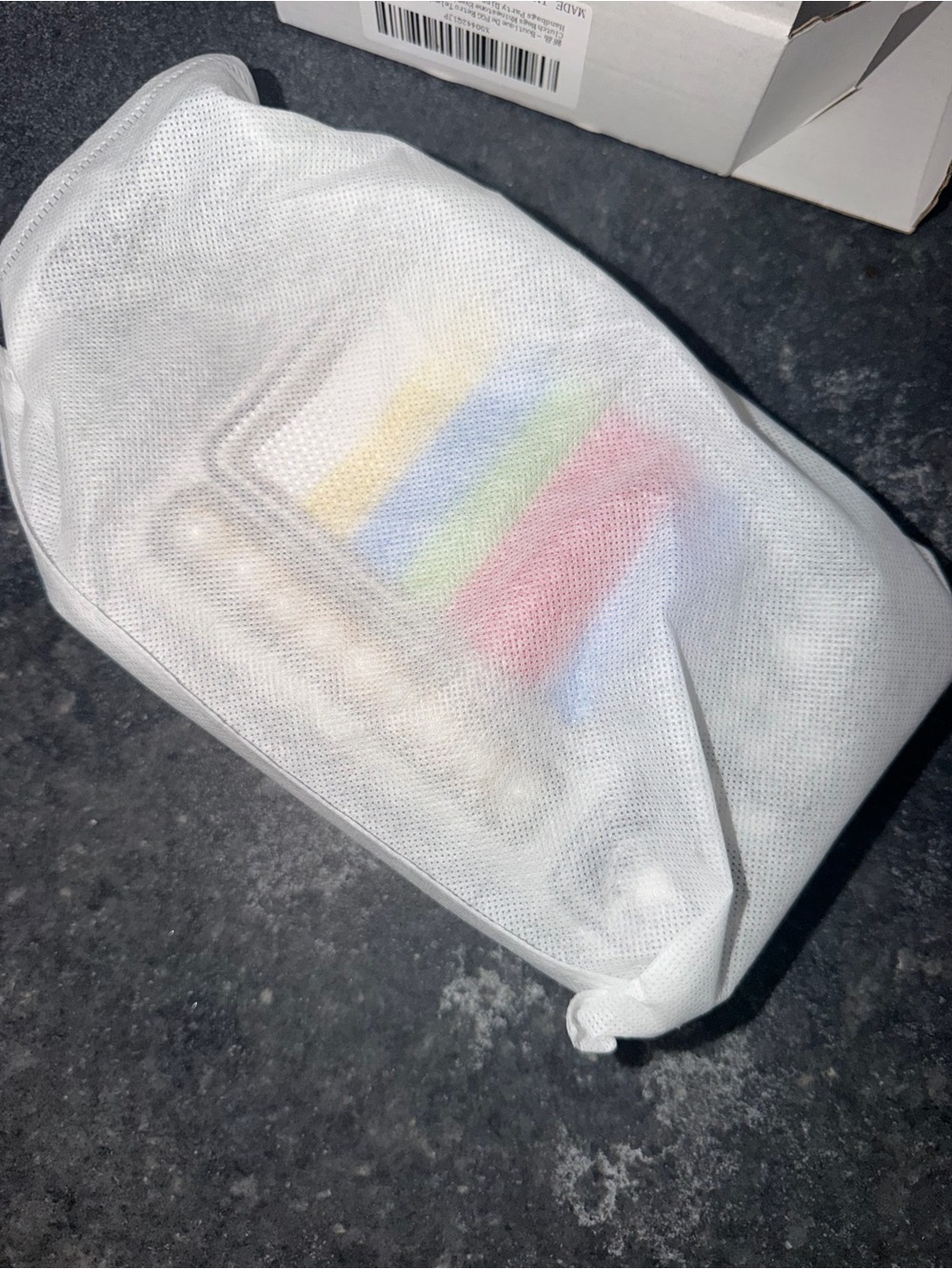 Crystal TV Test Pattern Clutch in Multicolor Rhinestones - Picture 5 of 9